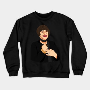 Patti in black Crewneck Sweatshirt